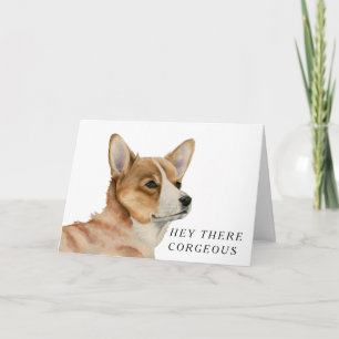 Carte Chien de Corgi drôle Joyeux Anniversaire Corgeous