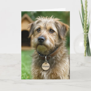 Carte Chien de jour de Gotcha adopté