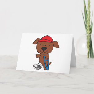 Carte Chien de la jambe cassé