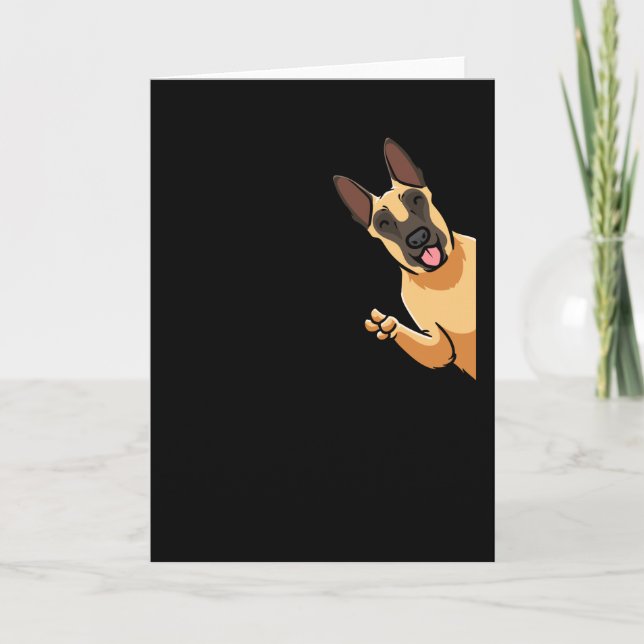 Carte Chien de Malinois Berger belge (Devant)