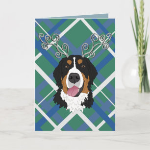 Carte Chien de montagne bernois de Noël