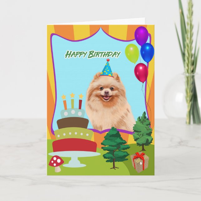 Carte Chien de Poméranie (Devant)