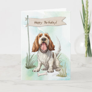 Carte Chien de race Spinone Italiano sous signe d'annive