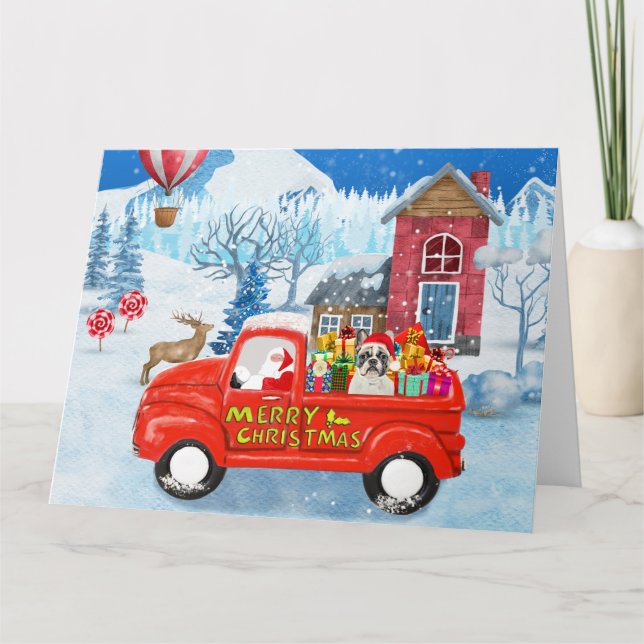 Carte Chien de taule français en livraison de Noël Camio (Devant)