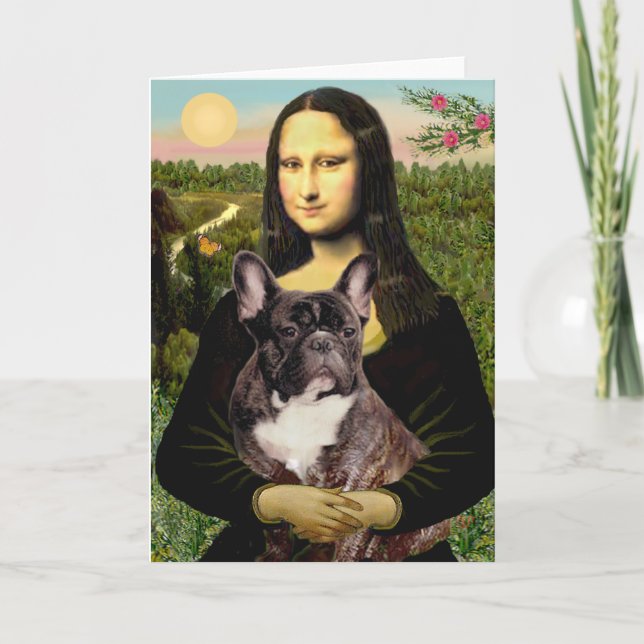 Carte Chien de taureau français (br10) - Mona Lisa (Devant)