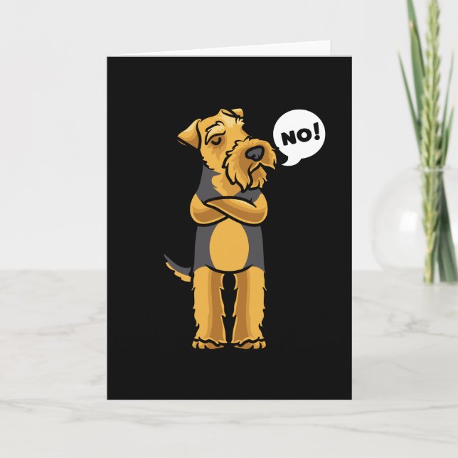 Carte Chien de Terrier gallois têtu (Devant)