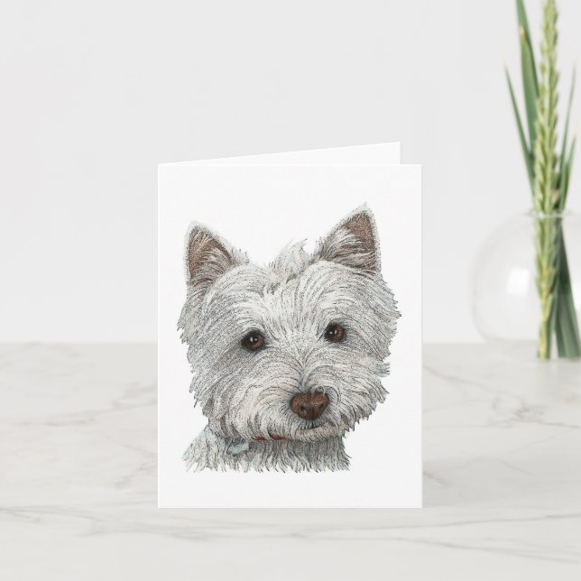 Carte Chien de Westie (Devant)