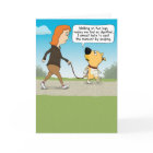 Chien dignifié drôle sur deux jambes Anniversaire