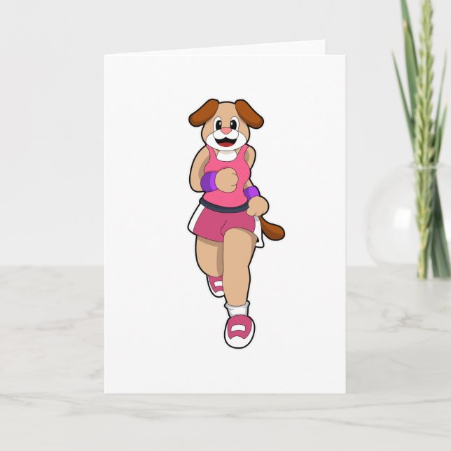 Carte Chien en course (Devant)