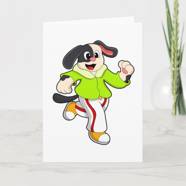 Carte Chien en course (Devant)