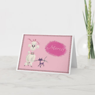 Carte Chien et Chat disent "Merci !"