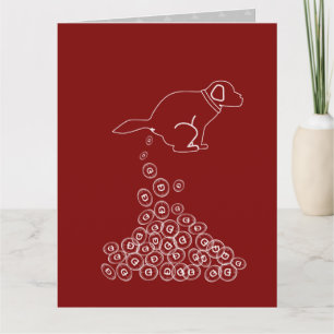 Carte chien faire des dogecoins emballage papier moyen c