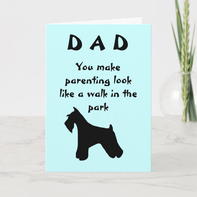 Carte Chien fête des pères (Devant)