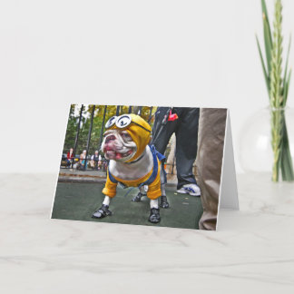 Carte Chien jaune