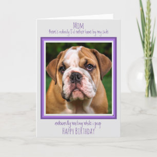 Carte Chien Maman Drôle Joyeux Anniversaire Mignonne Chi