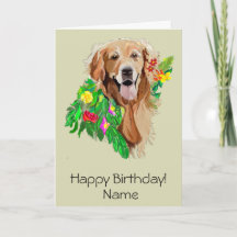 Chien mignon au milieu des fleurs Golden Retriever