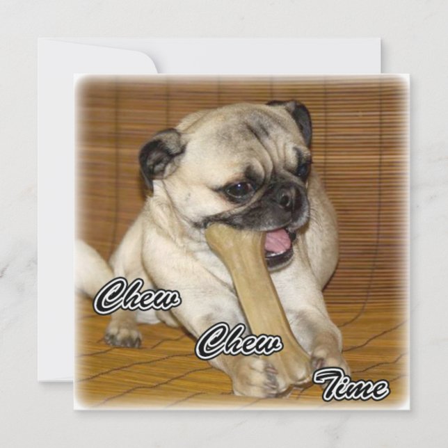 Carte chien mignonne (Devant)