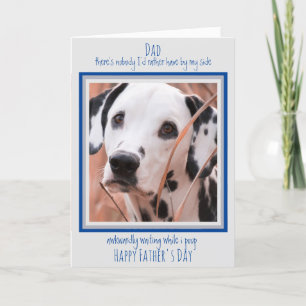Carte Chien papa mignon Chien Photo Drôle Fête des pères