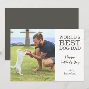 Carte Chien papa   Photo fête des pères