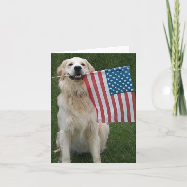 Carte Chien patriotique (Devant)