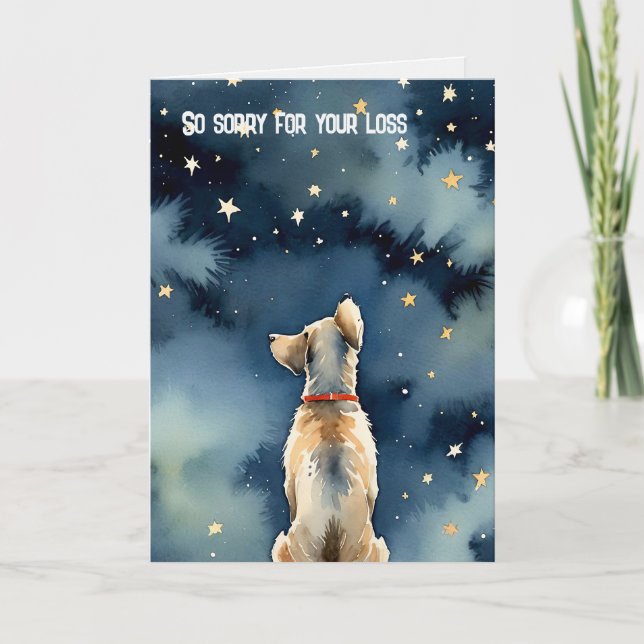 Carte Chien Perdant Un Animal De Compagnie À L'Époque (Devant)