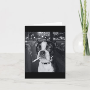 Carte Chien qui fume drôle Mème Cigarette Mème Chien Gen