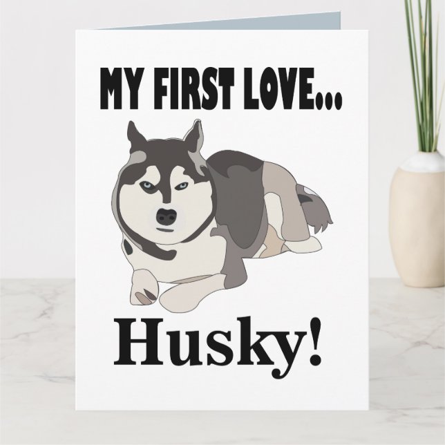 Carte Chien sibérien Husky (Devant)
