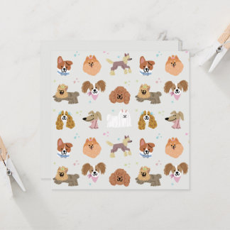 Carte Chiens Animaux de compagnie Papier de papeterie po