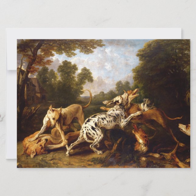 Carte Chiens combattant (par Frans Snyders) (Devant)