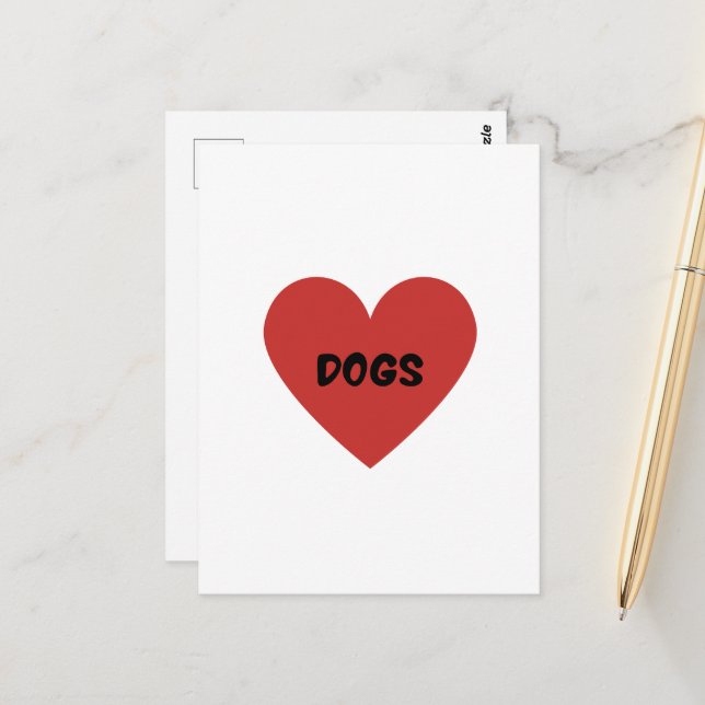 Carte Chiens de Coeur (Devant/Arrière en situation)
