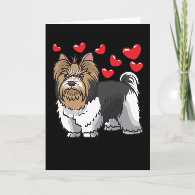Carte Chiens du Yorkshire de Biewer Terrier (Devant)