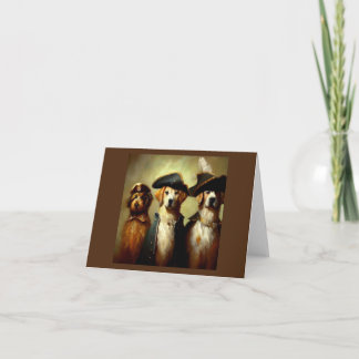 Carte Chiens en trois mousquetaires