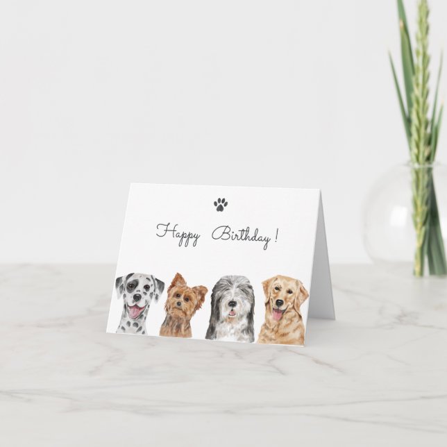 Carte Chiens mignons  (Devant)