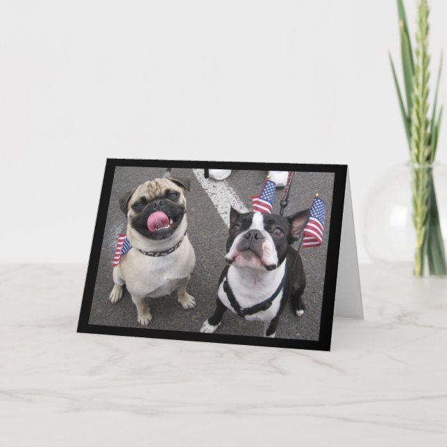 Carte Chiens patriotiques (Devant)