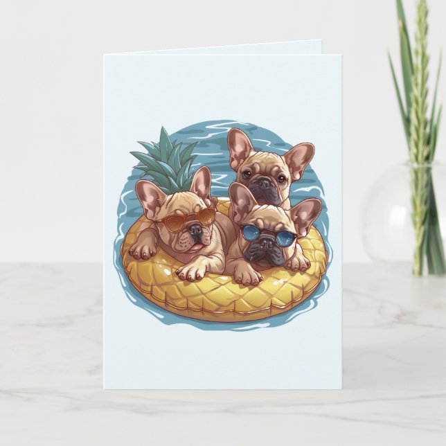 Carte Chiens-taureaux français - Flotte de la piscine d' (Devant)