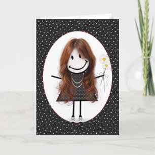 Carte Chiffre d'anniversaire fille pour ami