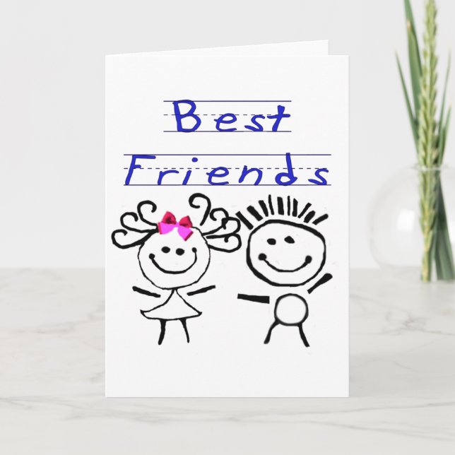 Carte Chiffre des meilleurs amis (Devant)