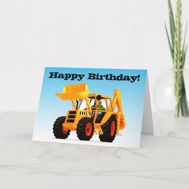 Carte Chiffre jaune de l'enfant, anniversaire (Devant)