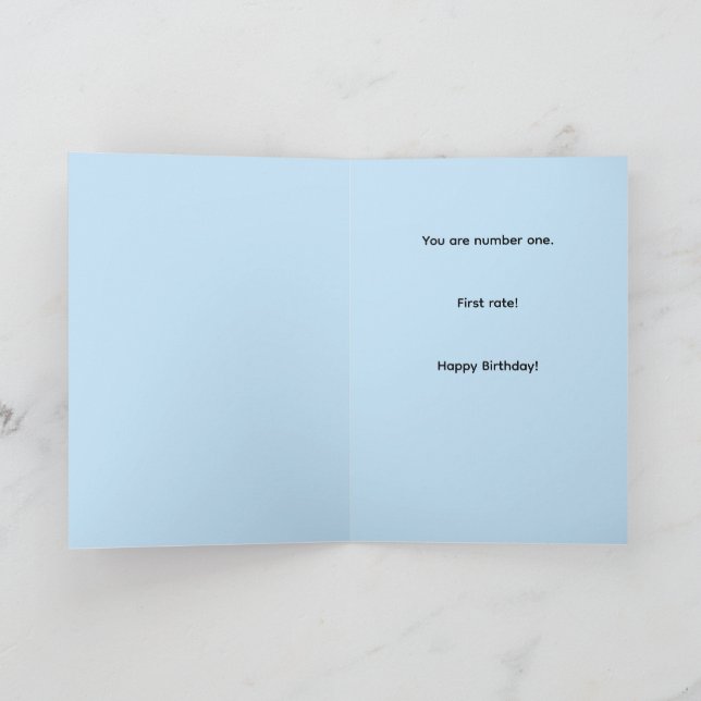 Carte Chiffres amusants un premier choix meilleur annive (Intérieur)