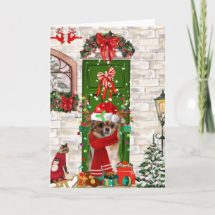 Carte Chihuahua Chien Noël
