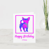 Chihuahua Chien Silhouette Funny Birthday Card