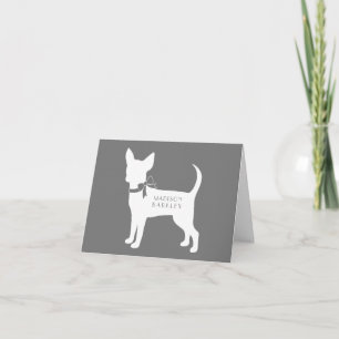 Carte Chihuahua Chig Puppy Note Card