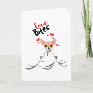 Carte Chihuahua Love Met Des Cadeaux De La Journée Valen