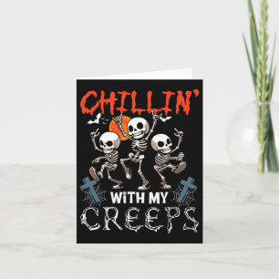 Carte Chillin' Avec Mes Creeps Halloween Trois Ske Horre