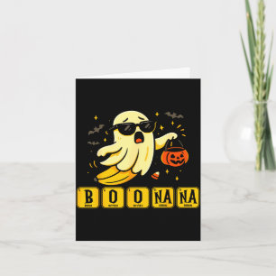 Carte Chimie boonana fantôme de banane mignon halloween