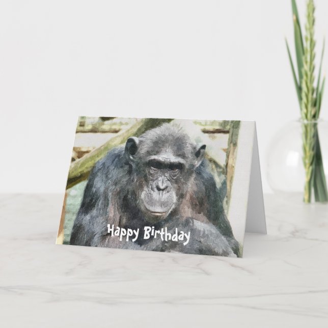 CARTE CHIMPANZÉS (Devant)