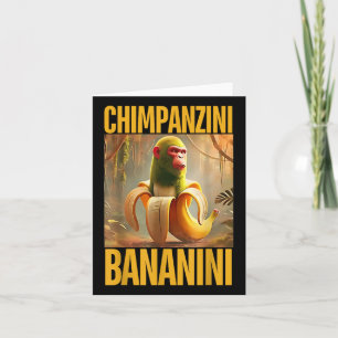 Carte Chimpanzini Bananini Italien Brainrot Mème Garçons