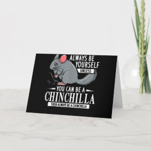 Carte Chinchilla Cadeau Funny mignon animal