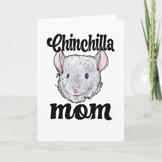 Carte Chinchilla Maman Chinchilla Propriétaire Chinchill (Devant)