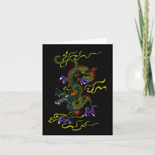 Carte Chinese Dragon Blank Note Cards